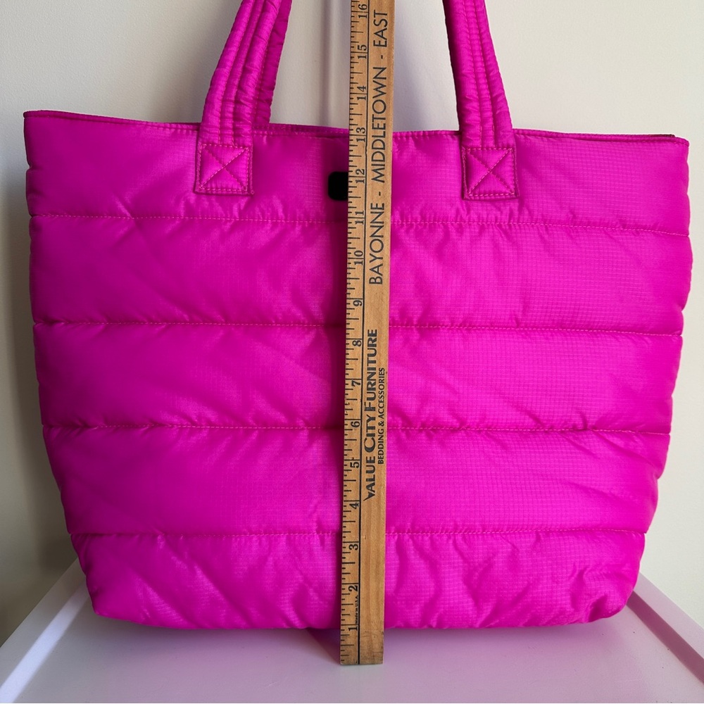 UGG Krystal Puffer Tote Bag Channel Quilted Pink Rock Rose - Picture 10 of 17